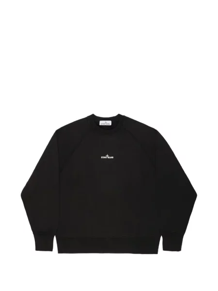 Hanorac Stone Island cu imagine negru