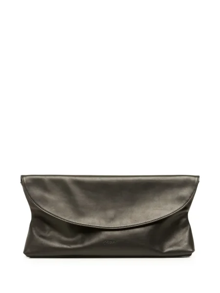 Kožna clutch torbica Marsell crna