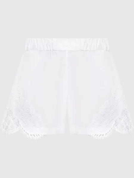 Шорти з мереживом Versace білі