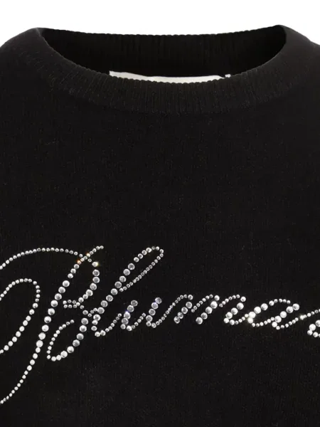 Pulover de lână Blumarine de lână de cristal negru