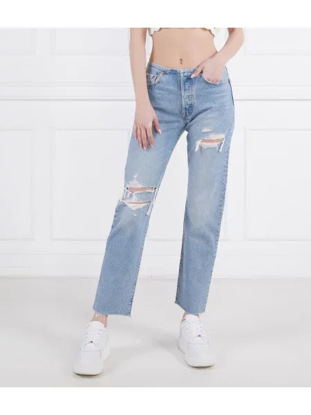 Levi's Blugi MINI WAIST | Straight fit albastru
