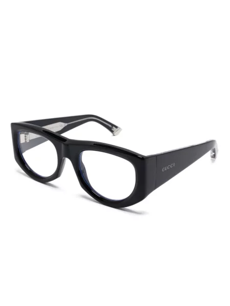Ochelari de soare Gucci Eyewear cu imprimeu geometric negru