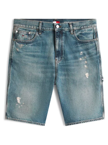 Pantaloni Tommy Jeans albastru