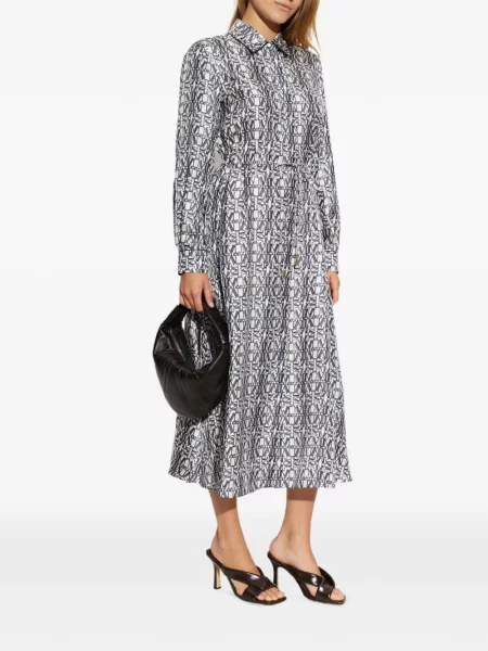 Rochie tip cămașă Max Mara cu imagine alb