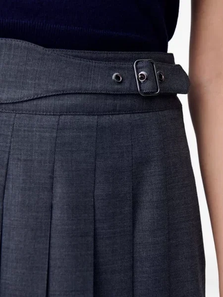 Fusta plisata Claudie Pierlot plisată gri