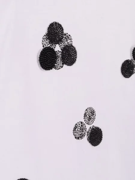 Tricou Max Mara cu mărgele alb