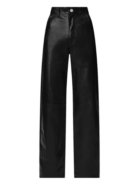 Pantaloni Amiri din piele negru