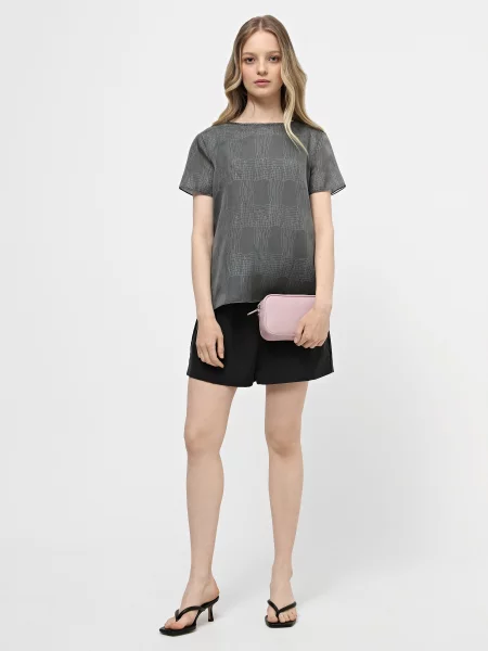 Повседневные шорты Emporio Armani из модала черные