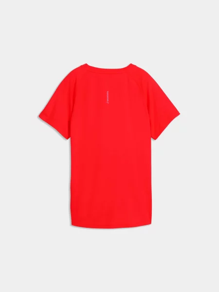 Спортивна футболка PUMA Run Velocity Tee W poly комбінований верх червоний
