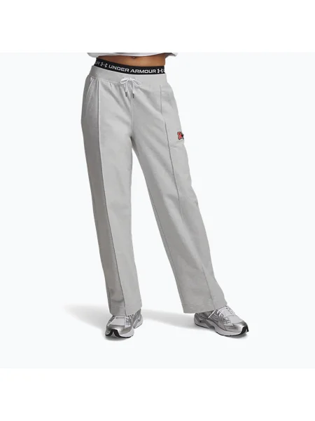 Штани Under Armour Sport Terry Trend halo gray light heather/black чорні