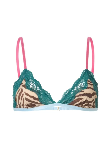 WILD LOVERS Sutien Madeleine maro / maro cappuccino / smarald verde