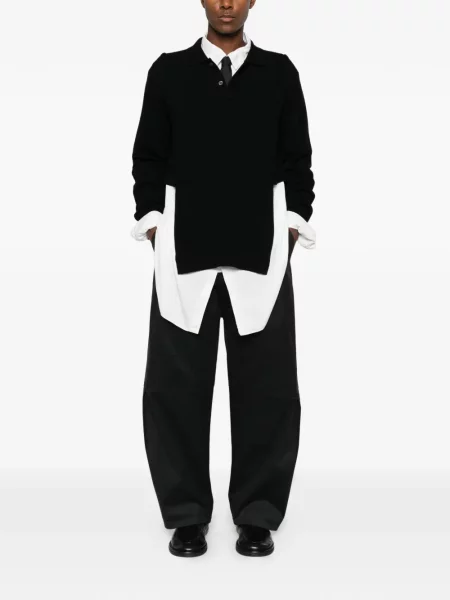 Lung pulover Comme Des Garcons Homme Plus negru