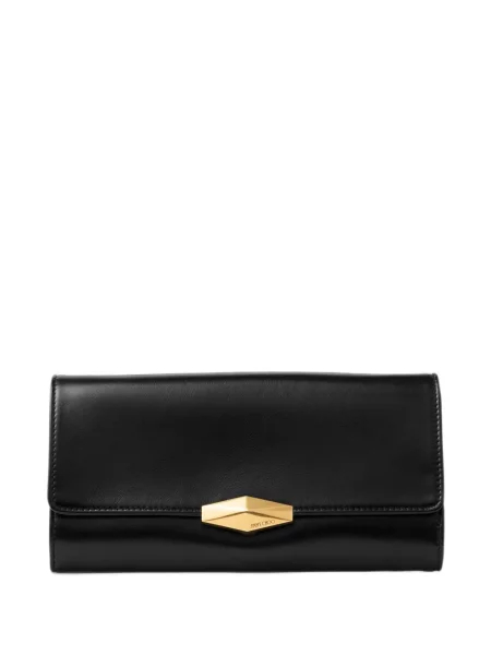 Geantă plic Jimmy Choo din piele negru