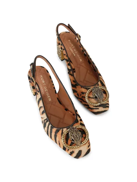 Pantofi cu toc Kurt Geiger London slingback maro