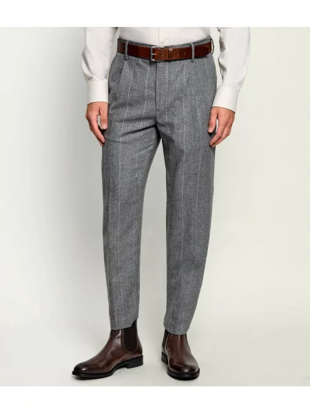 Pantaloni de jogging Eleventy de lână conici gri