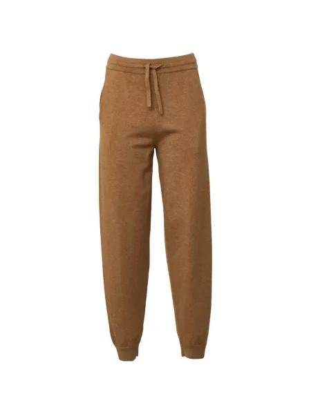 Pantaloni Isabel Marant alergare cu cordon maro