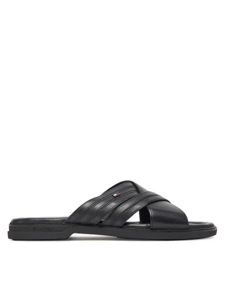 Чехли Tommy Hilfiger Premium Hilfiger Cc Lth Sandal черен