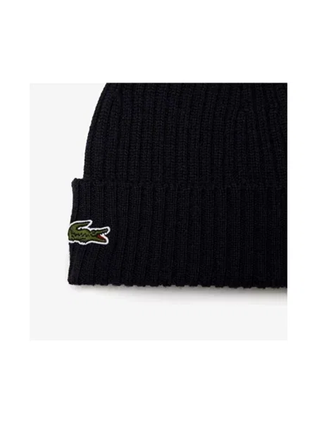 Czapka zimowa Lacoste navy blue niebieska