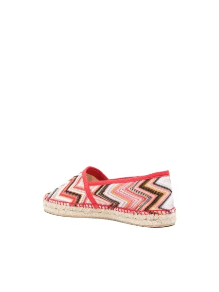 Espadryle Missoni plecione czerwone