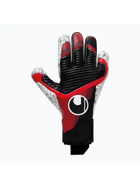 Uhlsport Powerline Supergrip+ вратарски ръкавици черно/червено/бяло бяло