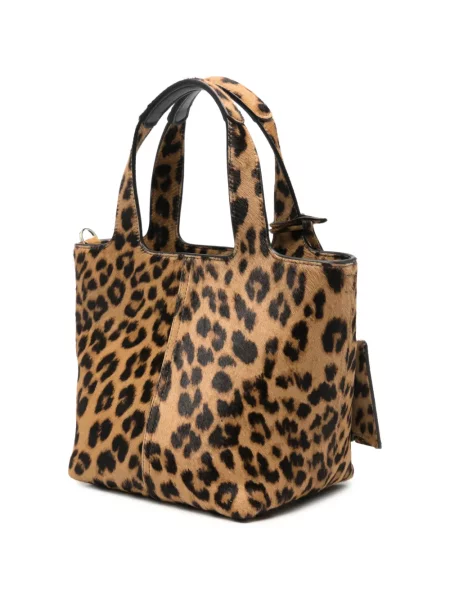 Geantă Santoni cu imagine cu model leopard