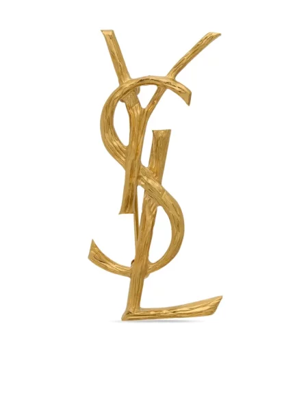 Brosa Saint Laurent auriu