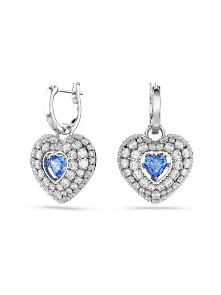 Kolczyki Swarovski biznesowe szare