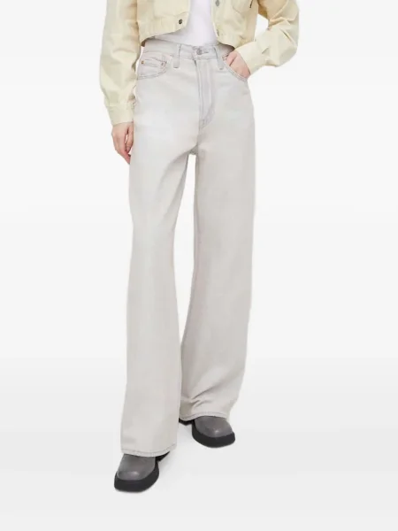 Ретро слаб дънки skinny fit Levi's® с разкъсвания синьо