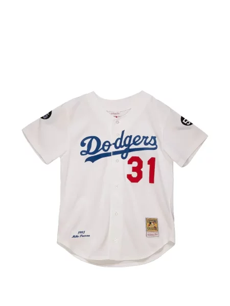 Cămașă Mitchell & Ness din jerseu alb