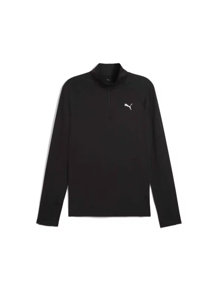 Світшот PUMA Run Veloty Cldspn Zip ​m комбінований верх чорний