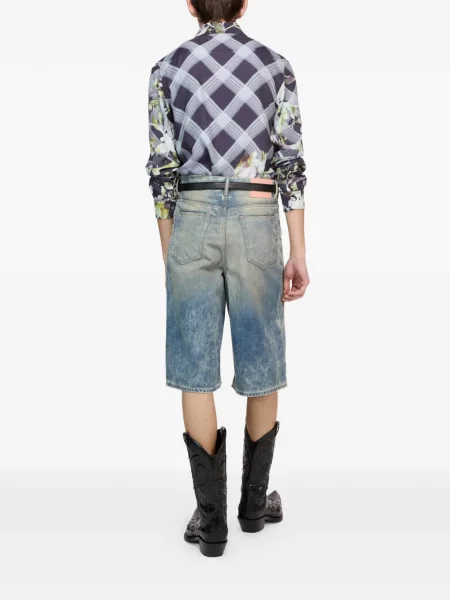 Cămașă Acne Studios cu model floral cu imagine albastru