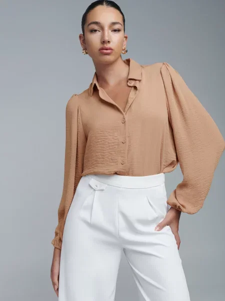 BWLDR Bluză Nola cămilă maro