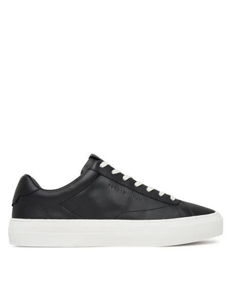 Tommy Hilfiger sneakers din piele PREMIUM DRESS CUPSOLE LTH negru