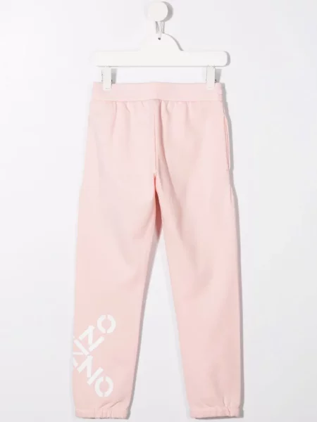 Spodnie dziecięce Kenzo różowe