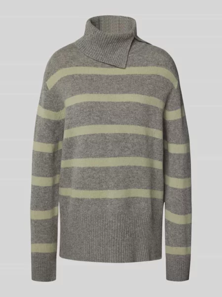Sweter z dzianiny o kroju regular fit z czystej wełny Christian Berg Woman
