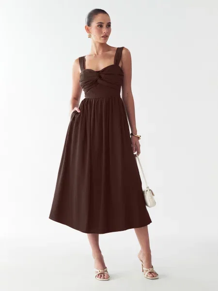 BWLDR Rochie Midas închis maro