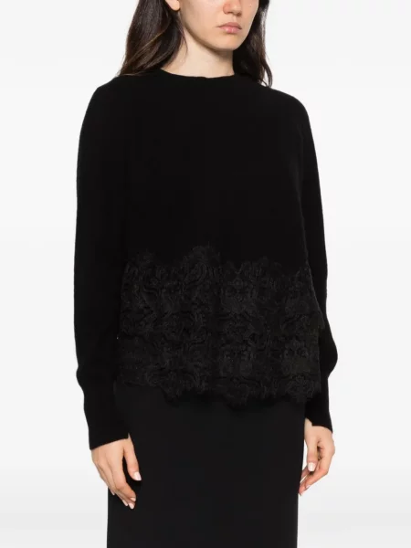 Pulover Ermanno Scervino din dantelă negru