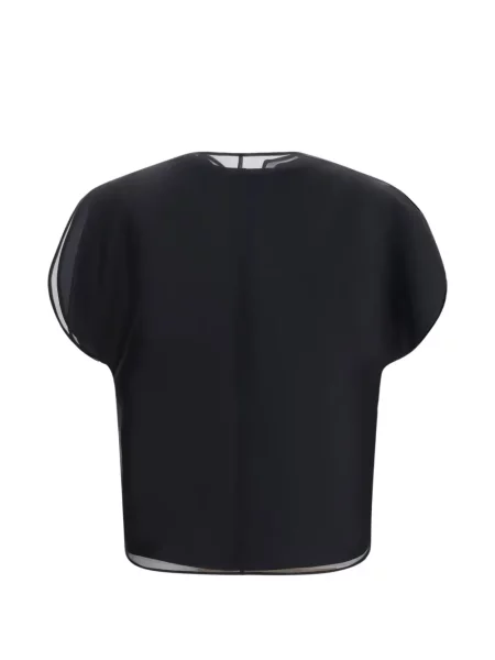 Bluză Khaite de mătase negru