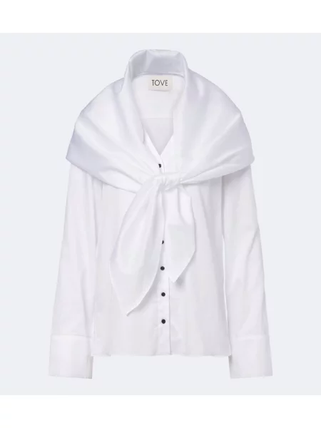 Cămașă Tove din poplin alb