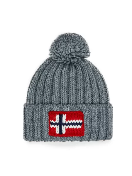 Čiapka Napapijri Semiury 5 sivá