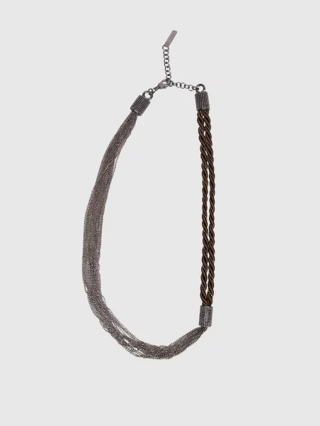 Ожерелье Peserico коричневое