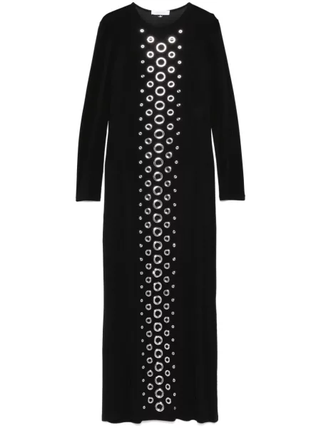 Rochie maxi Rabanne transparente de costum negru