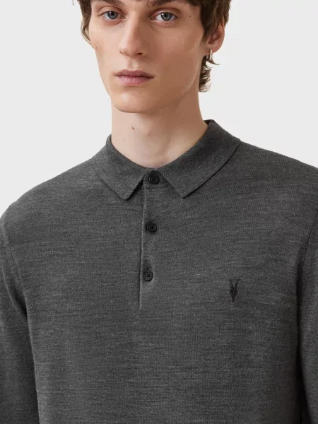Шерстяной свитер Allsaints серый