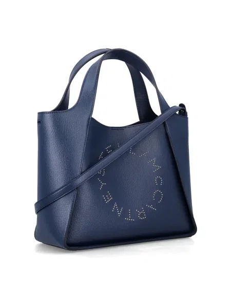 Shopperka Stella Mccartney z logo niebieska