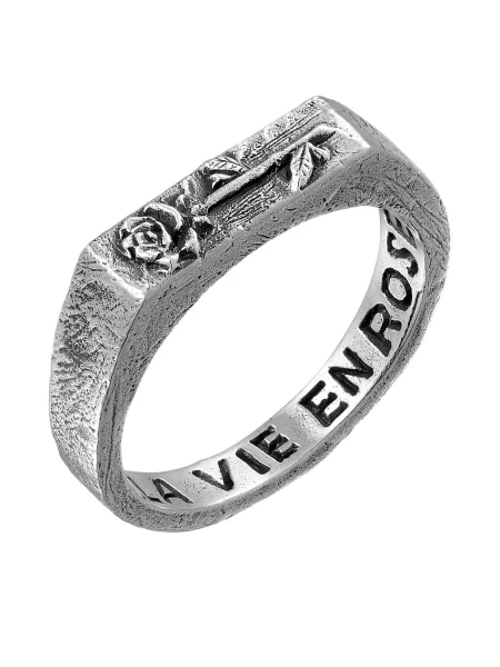 Haze&Glory Prstan Rose srebrna roza