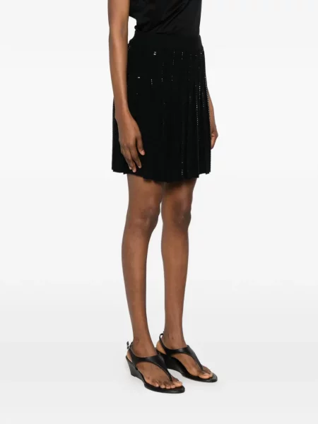 Fusta mini Ermanno Scervino cu paiete negru
