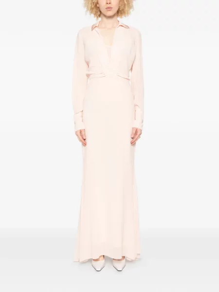 Rochie maxi Patrizia Pepe de cristal roz
