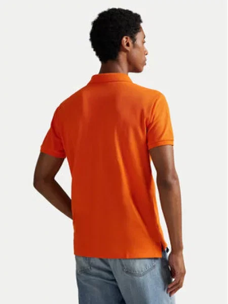 Siuvinėtos polo marškinėliai Polo Ralph Lauren oranžinė