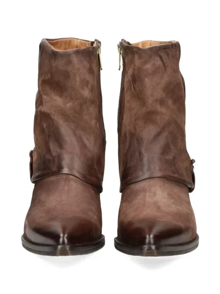Botine A.s.98 din piele cu tepi maro