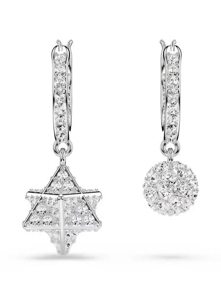 Kolczyki Swarovski szare